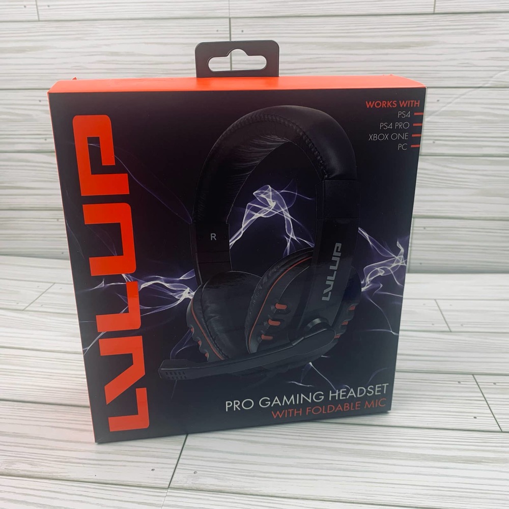 Vivitar Lvlup Pro Gaming Headset with Foldable Mic Black Blue PS5 XBOX